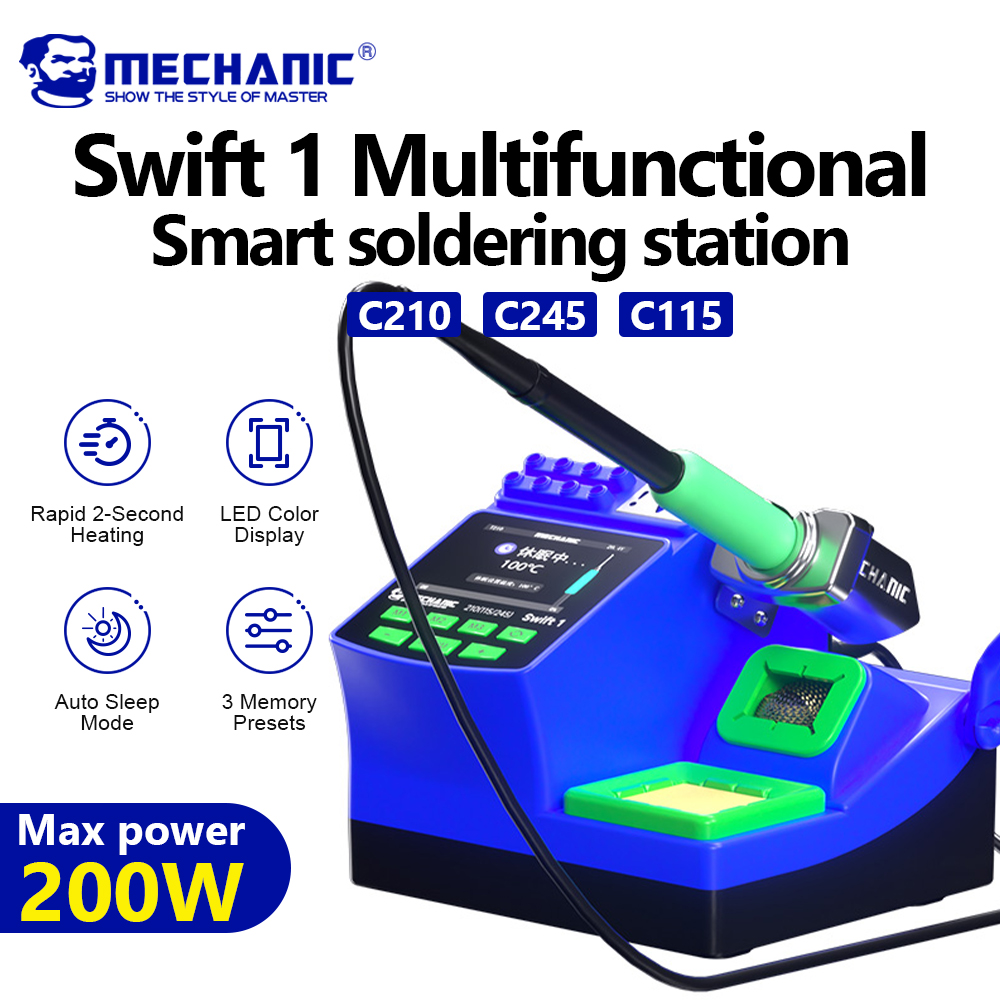 C210 Precision Soldering Station - MECHANIC Swift 1 Digital Soldering Station