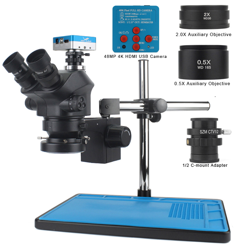 Simul-Focal Industrial Microscope 4K Hdmi - 48MP 4K HDMI USB Video Camera