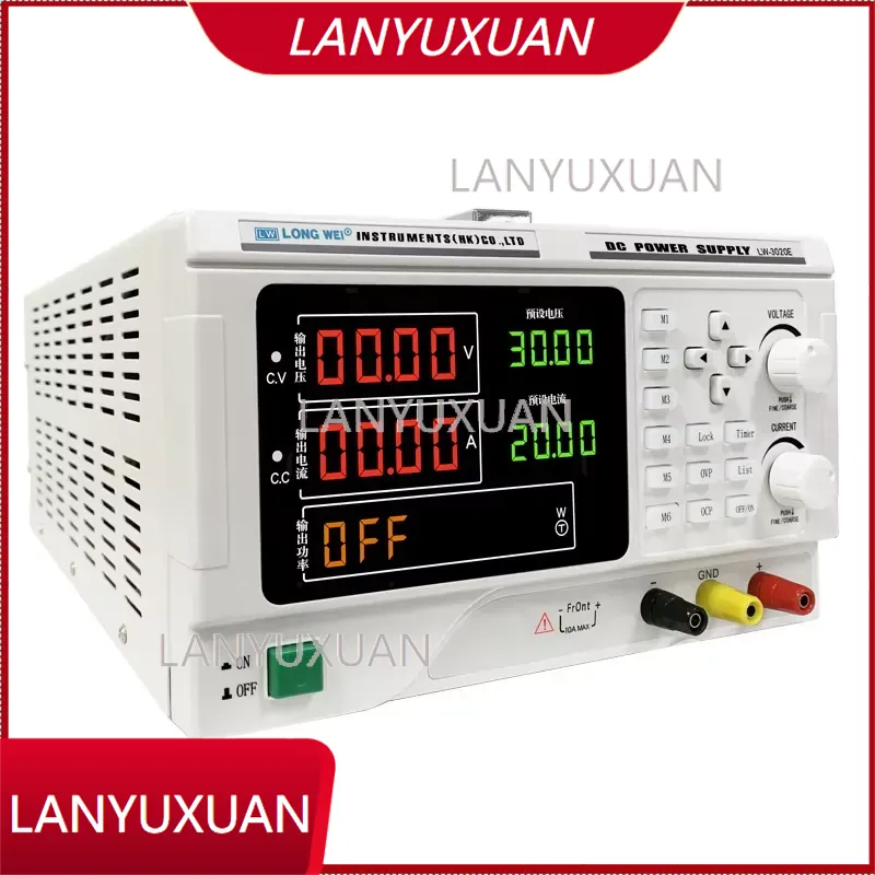 High Precision Dc Power Supply 30V 10A - Longwei LW-1560E 900W 15V 30V 60V