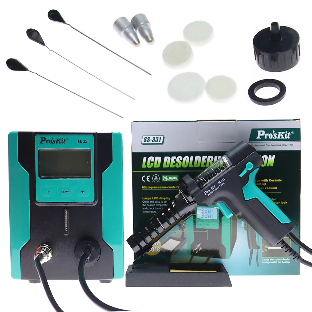 Desoldering Pump Electric Vacuum Station - SS-331 LCD Digital Electric Desoldering Station