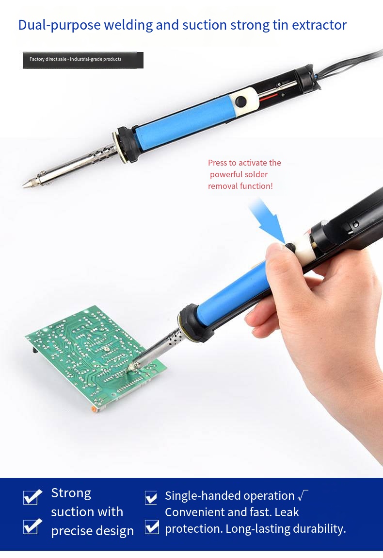 Desoldering Pump Electric Vacuum Station - AC 110V/220V Electric Tin Suction Sucker
