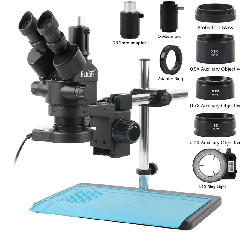 3.5X 7X 45X 90X Industrial Lab - Trinocular Stereo Microscope 7X-45X review and price