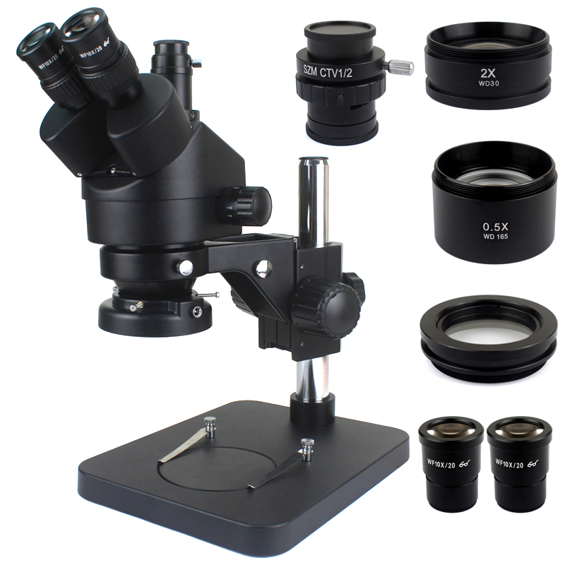Phone PCB Soldering Repair Lab - Trinocular Stereo Microscope 7X-45X review and price