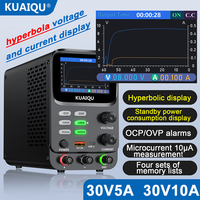 KUAIQU 5-Digit Ultra Precision - High Precision Dc Power Supply 30V 10A review and price