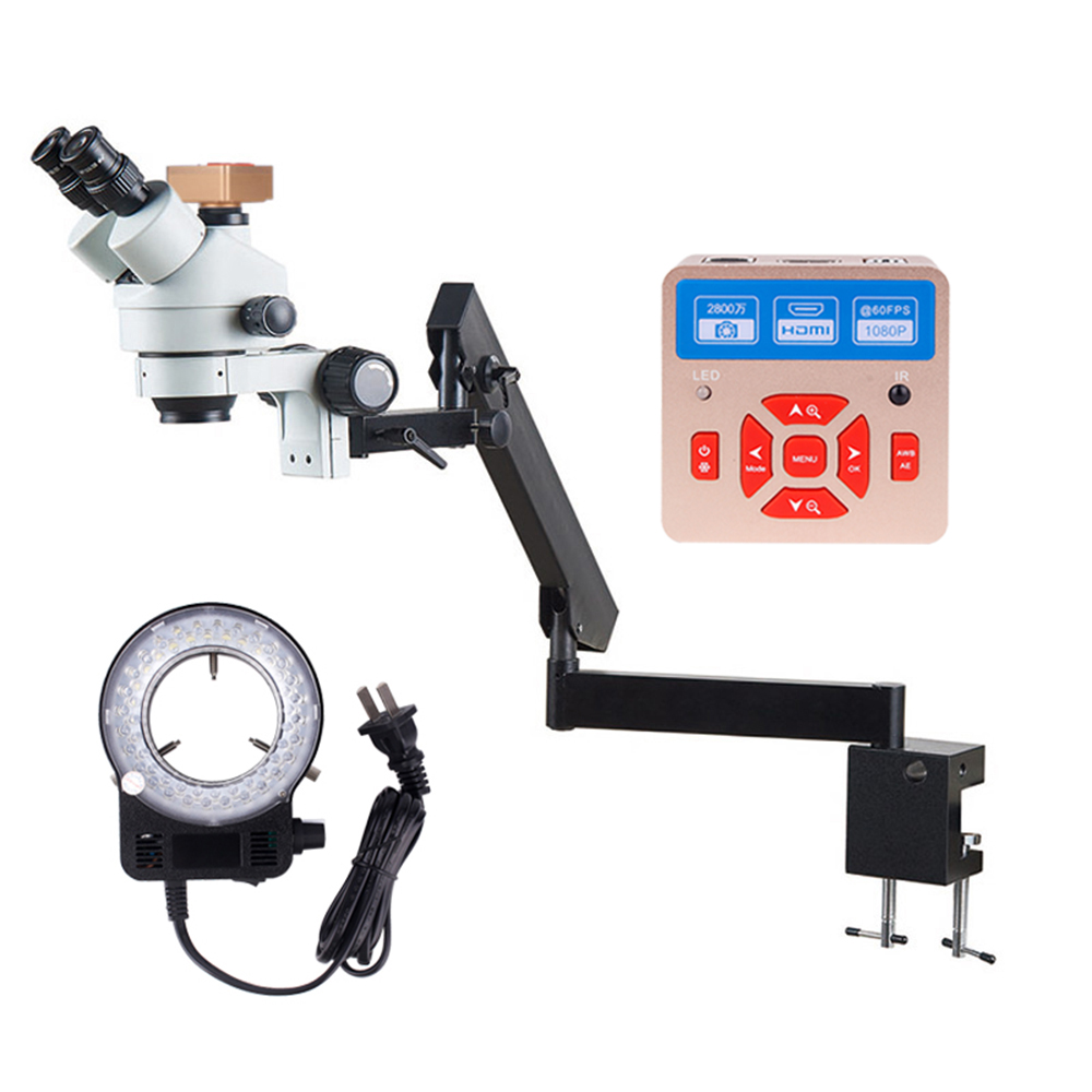 Flexible Arm Fixation Clamp Mi - Trinocular Stereo Microscope 7X-45X review and price