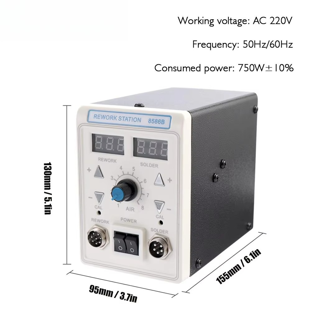 APD-8586B 750W Digital ESD 2 i - 2 In 1 Soldering Rework Station 750W review and price