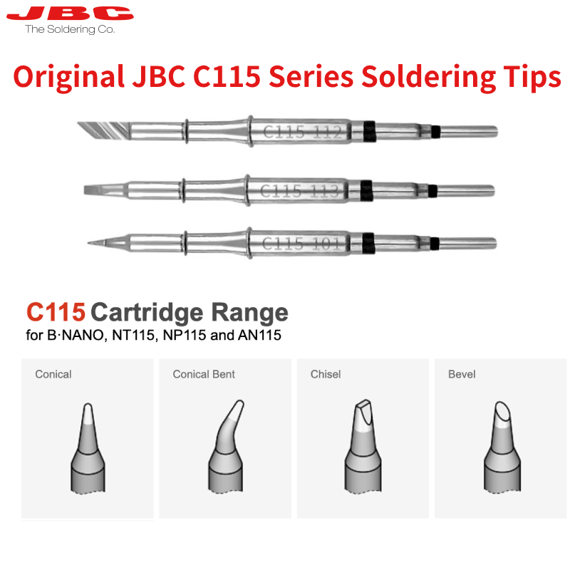 Original JBC C115 Cartridges S - C115 Nano Soldering Iron Station review and price