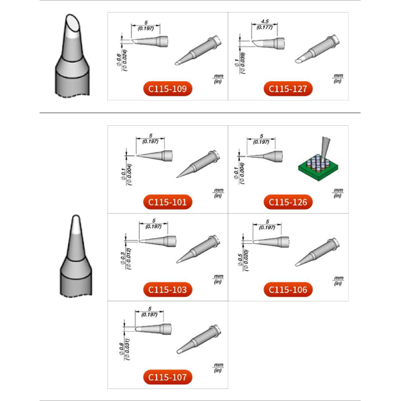 Original JBC C115 Cartridges S - C115 Nano Soldering Iron Station review and price