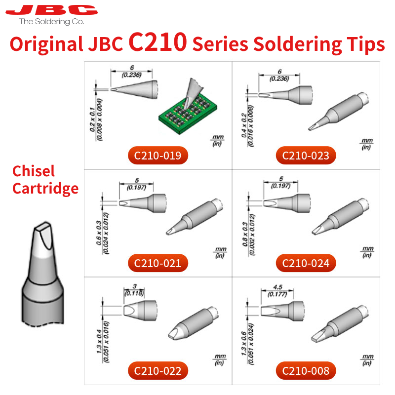 100% Original JBC Cartridge C2 - C210 Precision Soldering Station review and price