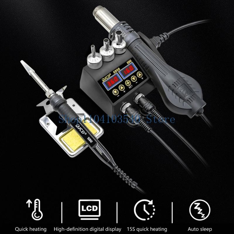 02DC Soldering Station 750W 2  - 2 In 1 Soldering Rework Station 750W review and price