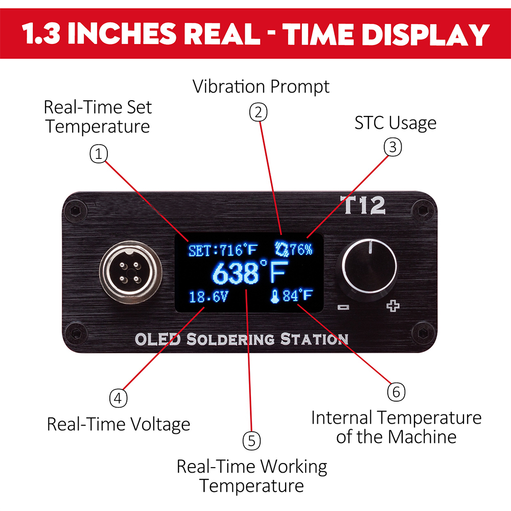 OLED T12 Soldering Iron Statio - T12 Soldering Station Oled review and price