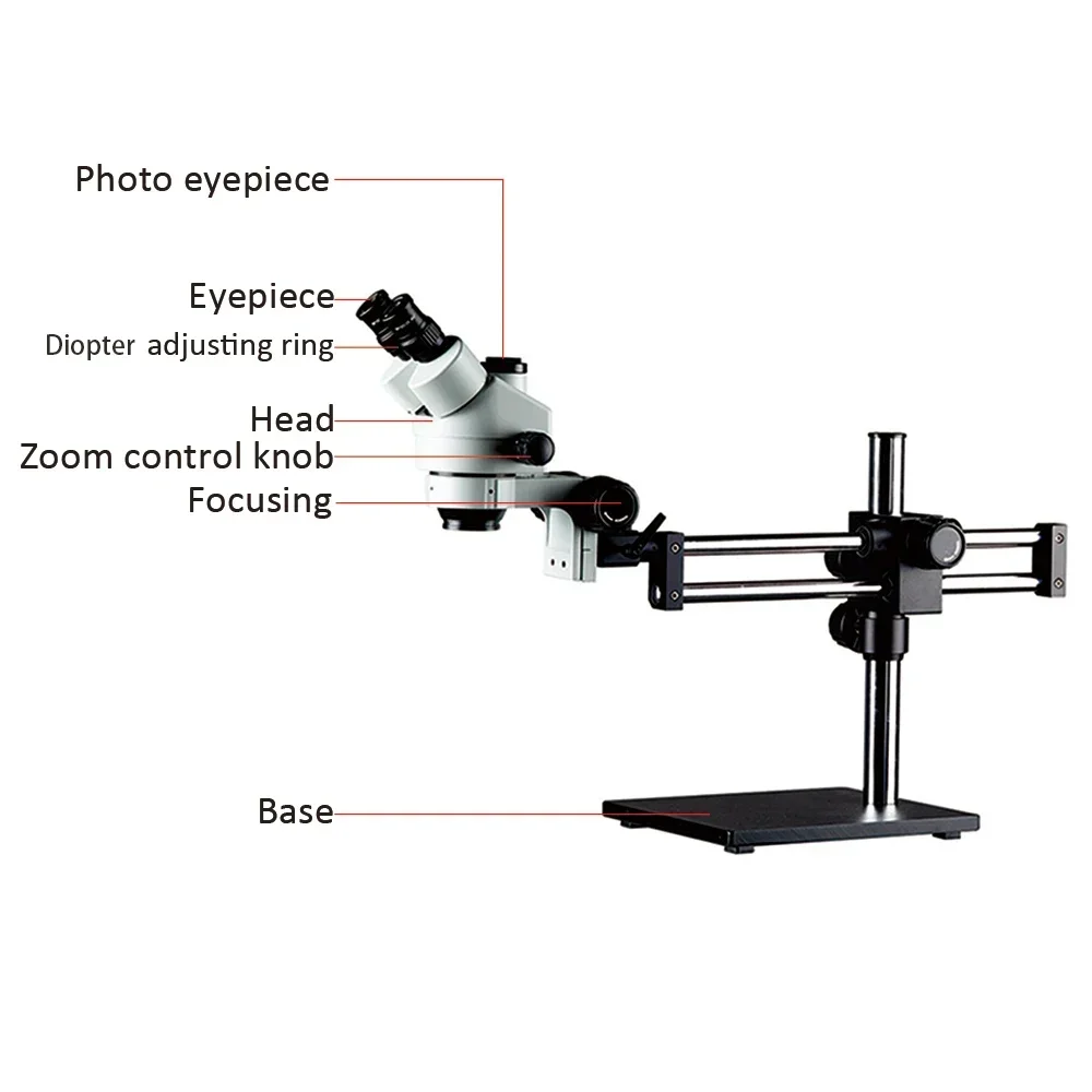 2026/Steady Base Double Boom S - Trinocular Stereo Microscope 7X-45X review and price