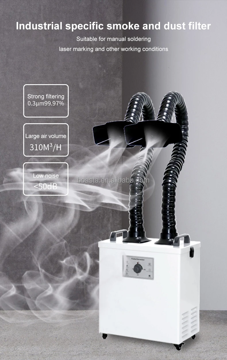Boasta Smoke Air Purifier Dual - Fume Extractor Soldering Dual Arm review and price