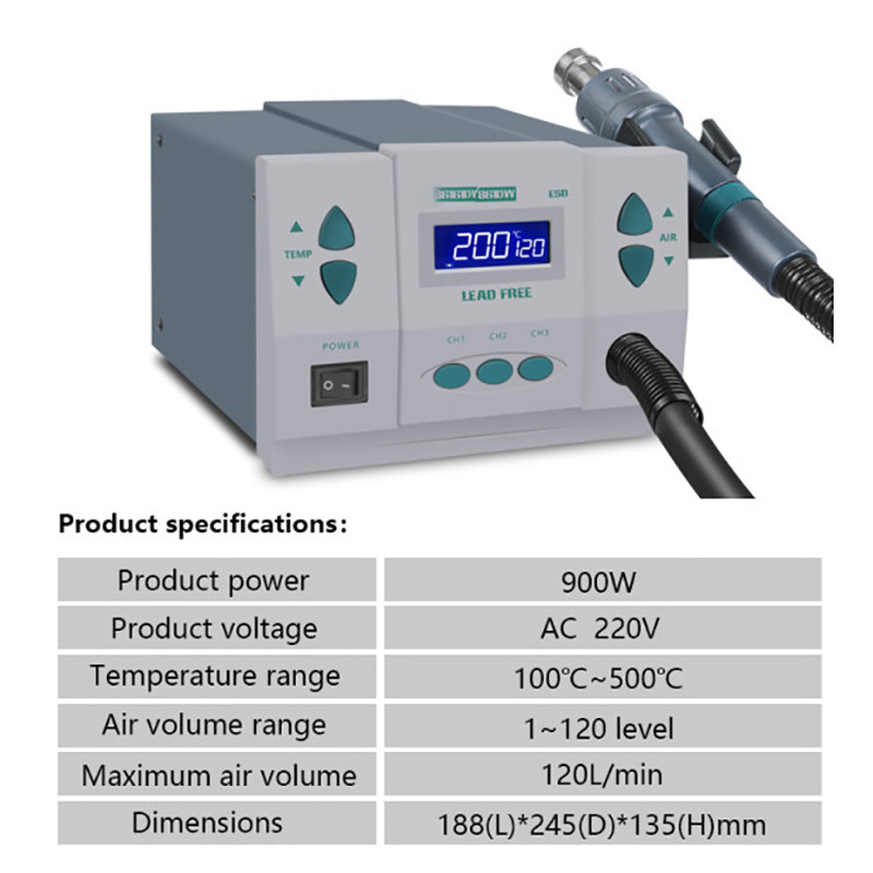 1000W220/110V 861DW HeatGun Le - Hot Air Rework Station 861Dw review and price
