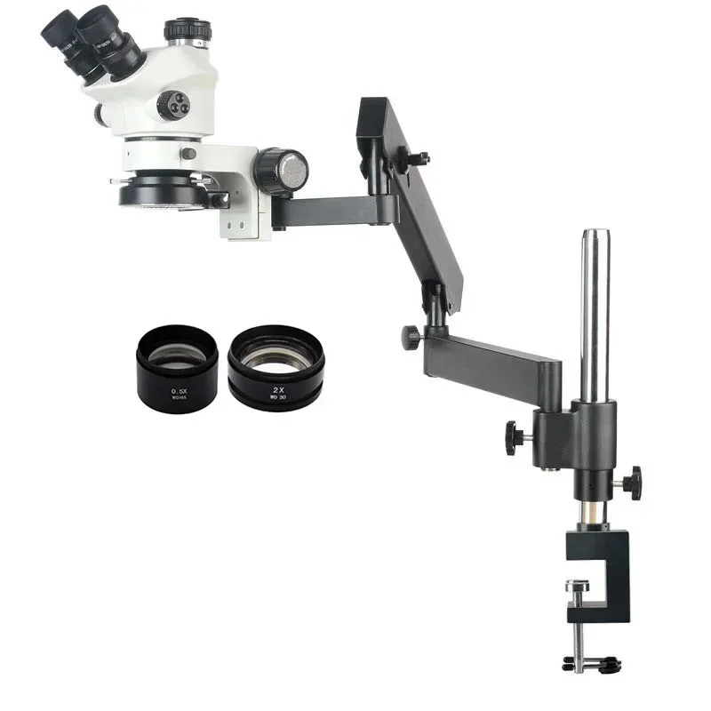 2026 New 3.5X-100X Flexible Ar - Articulating Arm Boom Stand Microscope review and price