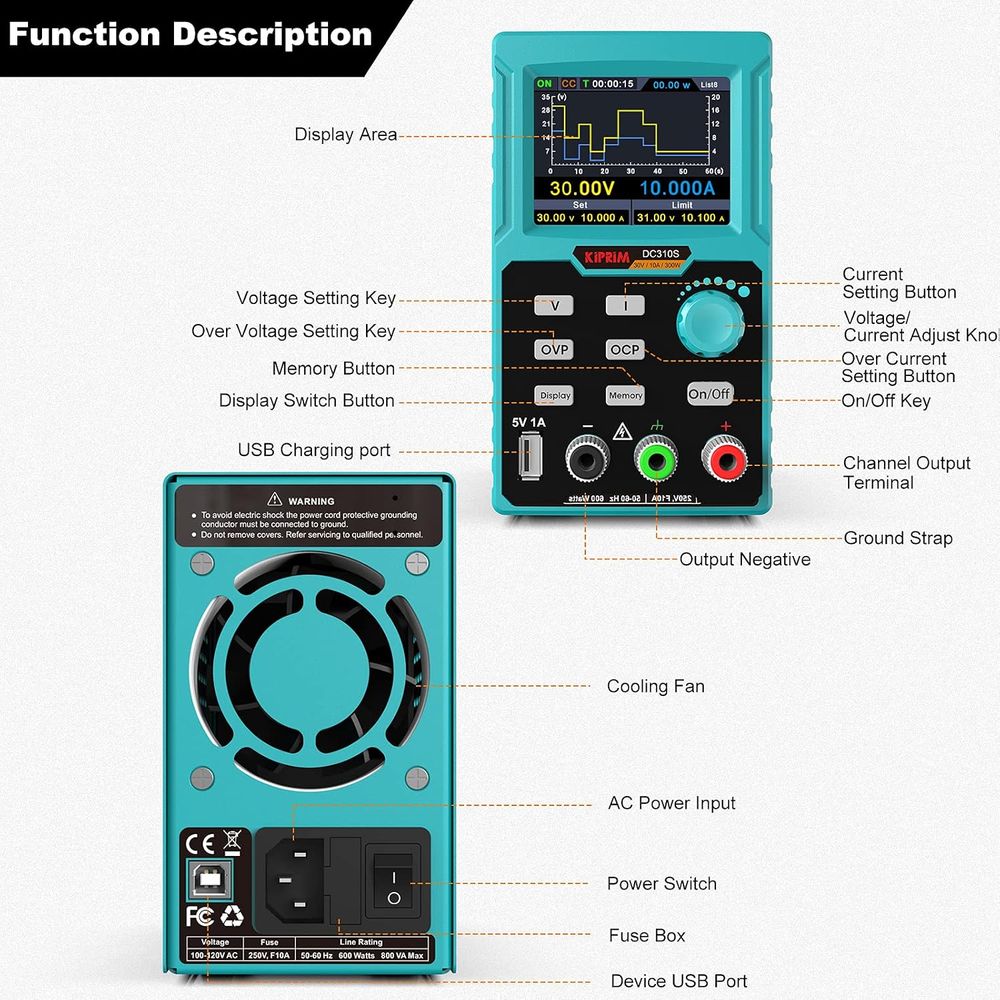 DC Power Supply, 0-30V 0-10A A - High Precision Dc Power Supply 30V 10A review and price