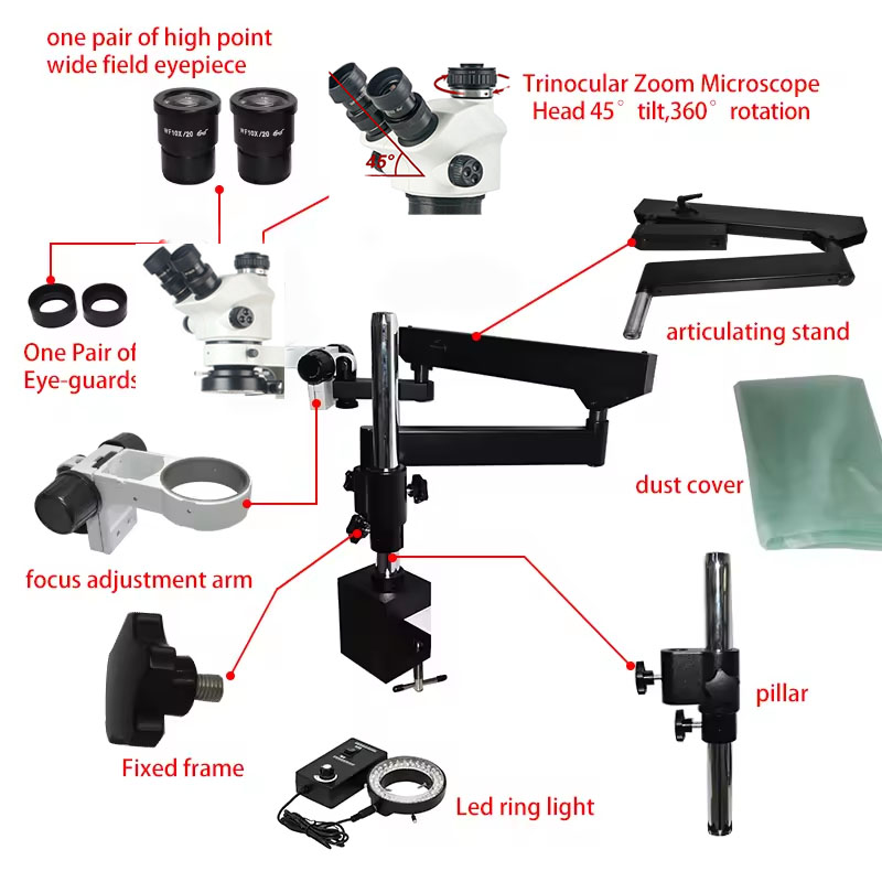 Flexible Articulated Arm Large - Articulating Arm Boom Stand Microscope review and price