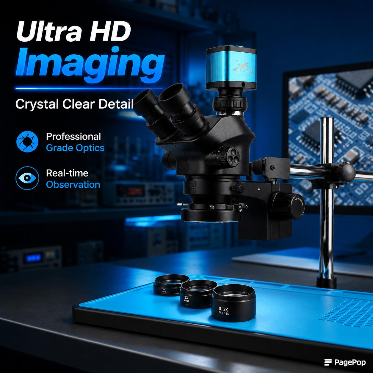 Industrial Lab Simul Focal Adj - Simul-Focal Industrial Microscope 4K Hdmi review and price