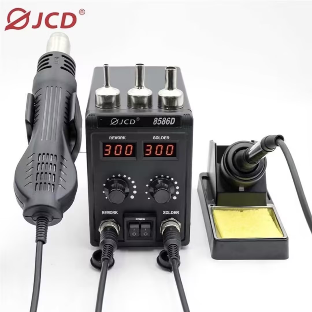 JCD 8586D 2-in-1 Soldering Sta - 2 In 1 Soldering Rework Station 750W review and price