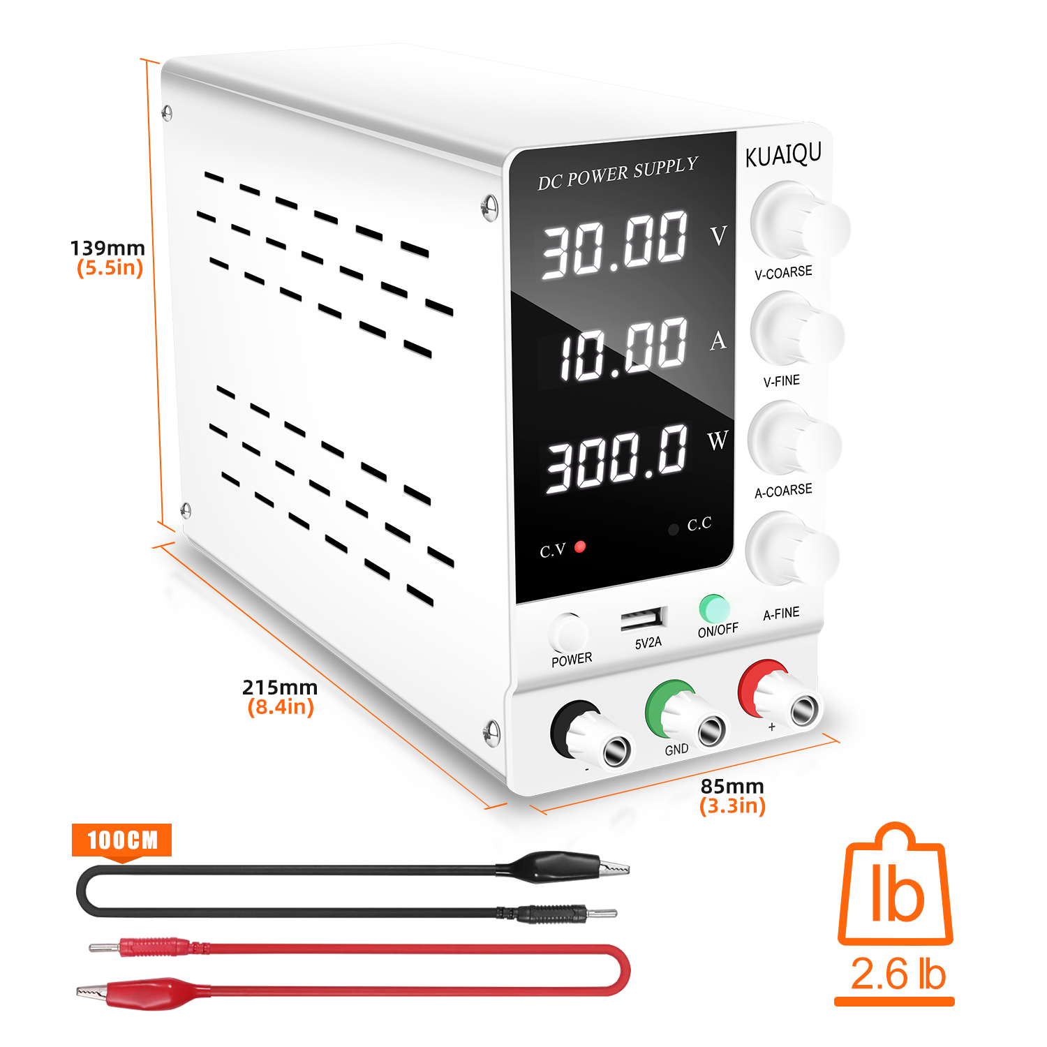 KUAIQU Lab DC Power Supply 30V - High Precision Dc Power Supply 30V 10A review and price